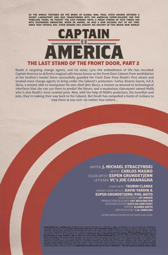 CAPTAIN AMERICA #13