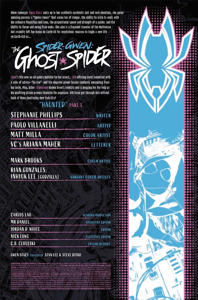 SPIDER-GWEN THE GHOST-SPIDER #5 TBD ARTIST VAR