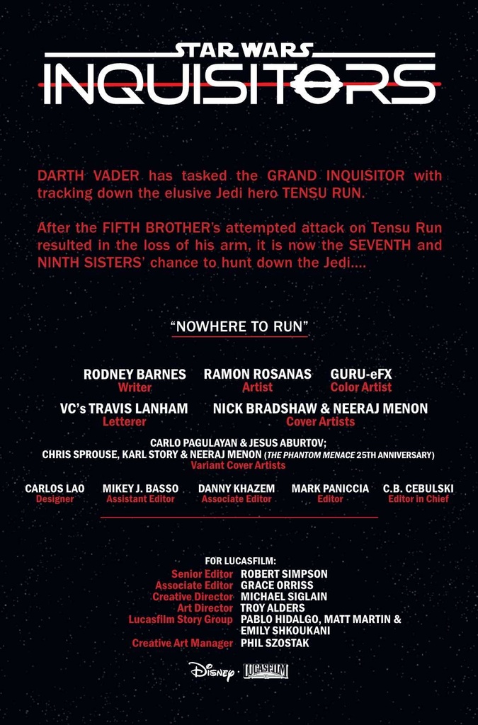 STAR WARS INQUISITORS #3 (OF 4) CARLO PAGULAYAN VAR