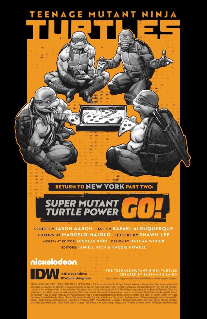 TEENAGE MUTANT NINJA TURTLES 2024 #2 CVR D GONZO