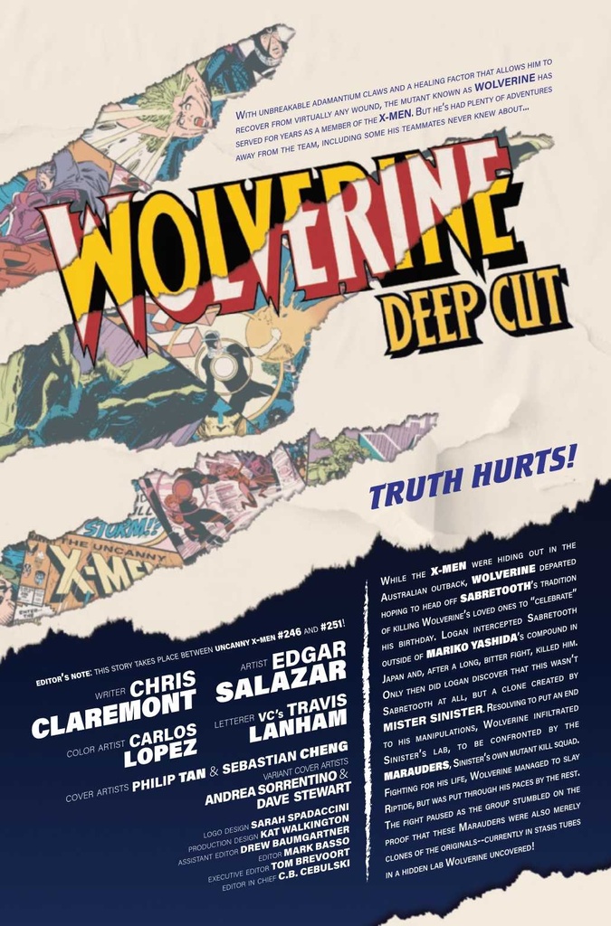 WOLVERINE DEEP CUT #3 (OF 4) ANDREA SORRENTINO VAR