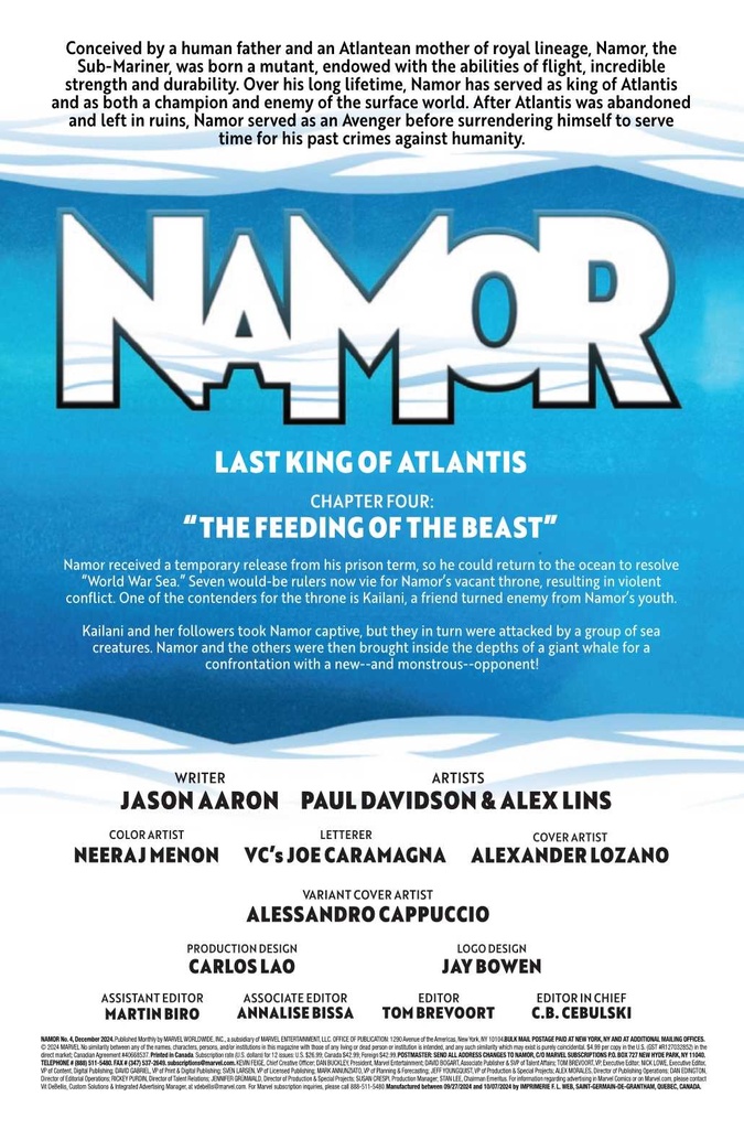 NAMOR #4 (OF 8)