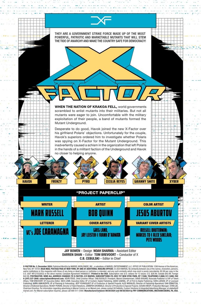 X-FACTOR #3 MARCUS TO PYRO VAR