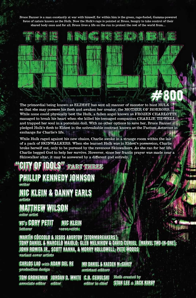 INCREDIBLE HULK #19 MARTIN COCCOLO STORMBREAKERS VAR