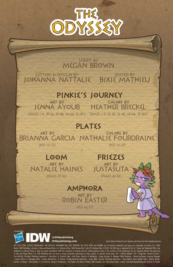 MLP CLASSICS REIMAGINED ODYSSEY #1 CVR A AYOUB