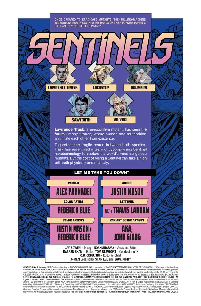 SENTINELS #2 (OF 5) JOHN GIANG VAR