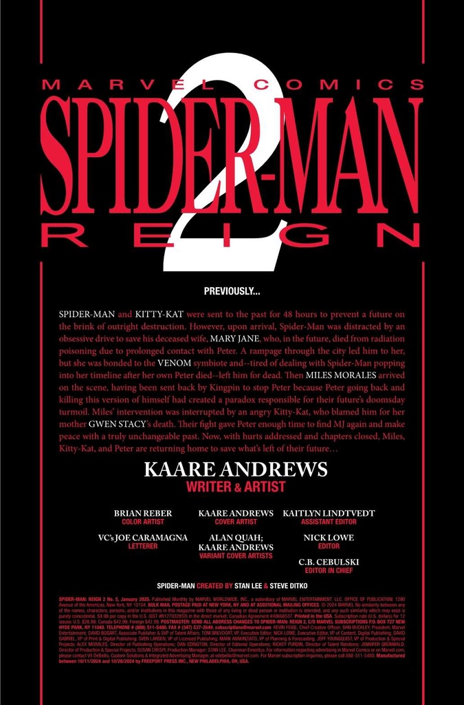 SPIDER-MAN REIGN 2 #5 (OF 5) ALAN QUAH VAR
