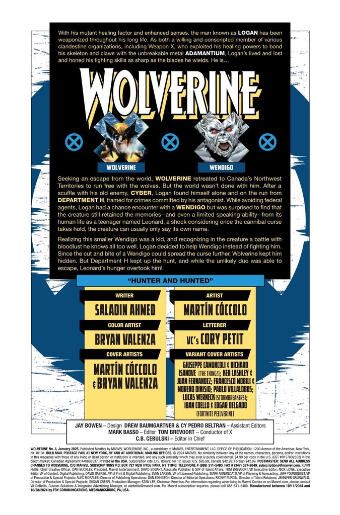 WOLVERINE #3 GIUSEPPE CAMUNCOLI THE THING VAR
