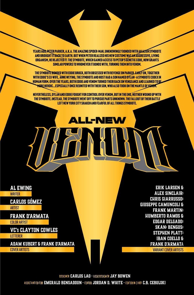ALL NEW VENOM #1 INSIGNIA VAR