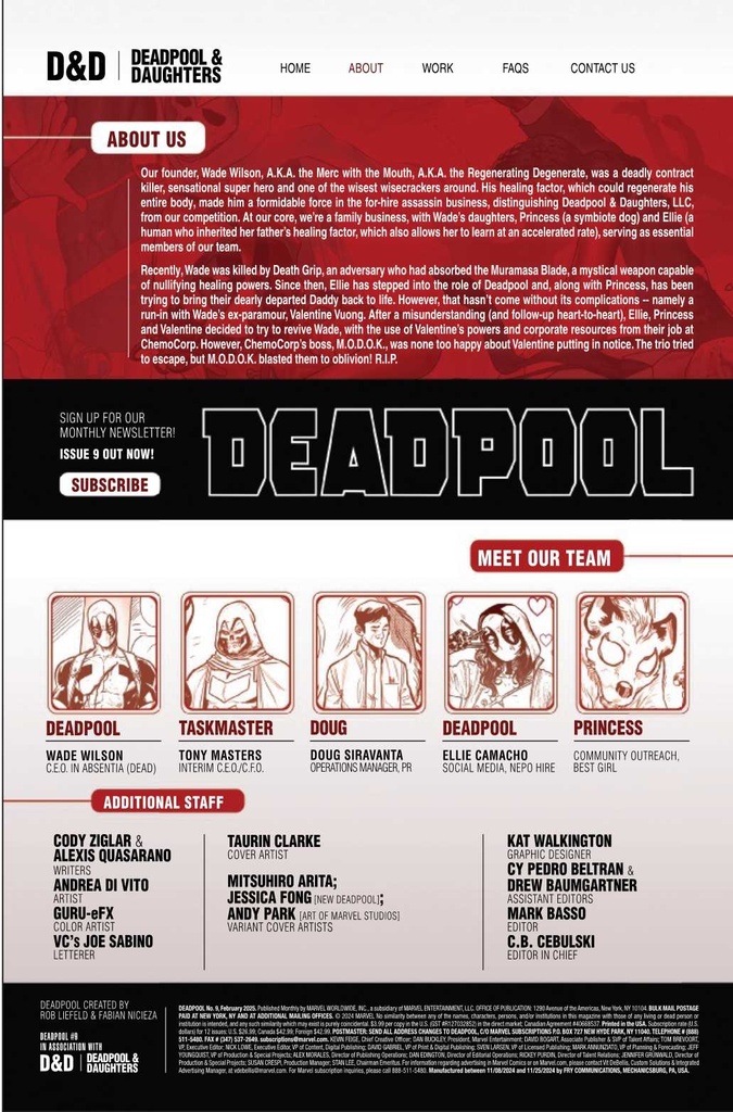 DEADPOOL #9 JESSICA FONG NEW DEADPOOL VAR