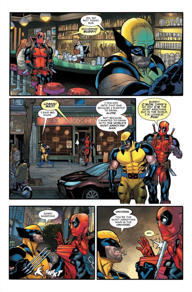 DEADPOOL WOLVERINE WEAPON X-TRACTION #1 ROD REIS VAR