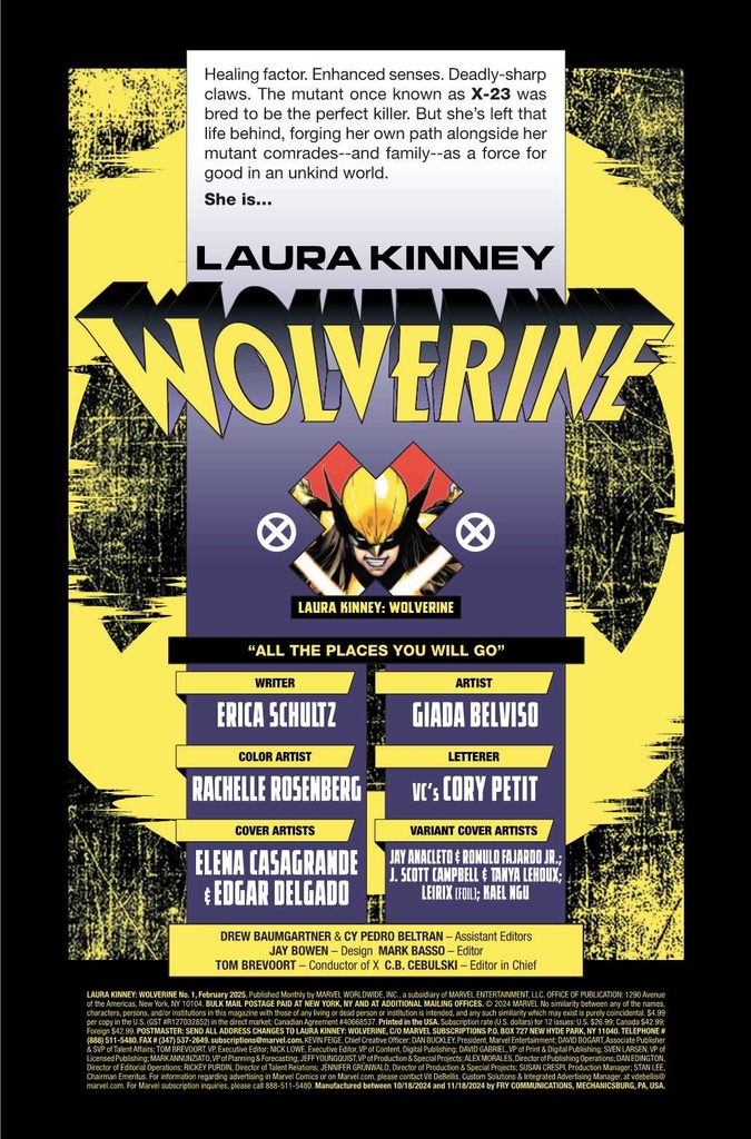LAURA KINNEY WOLVERINE #1 LEIRIX FOIL VAR (Net)