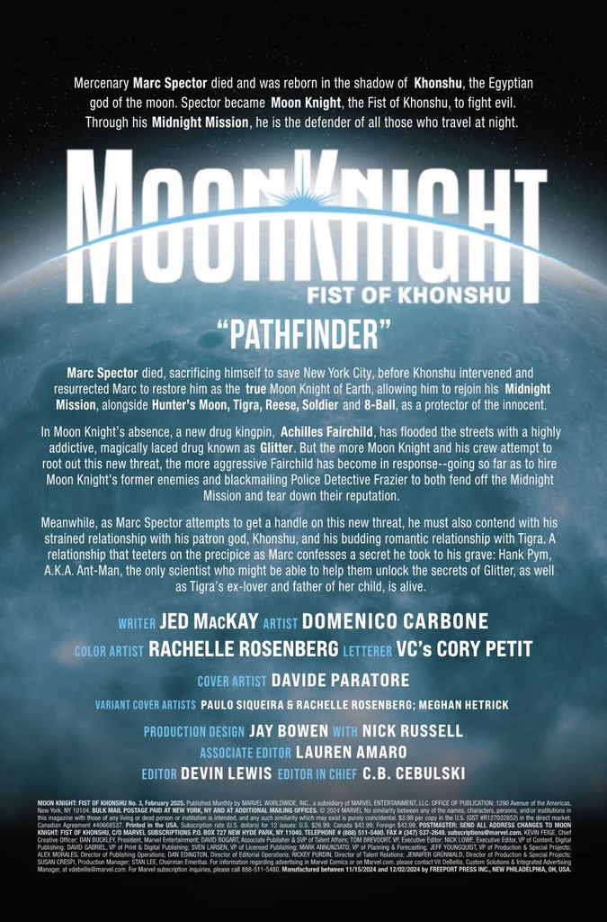 MOON KNIGHT FIST OF KHONSHU #3