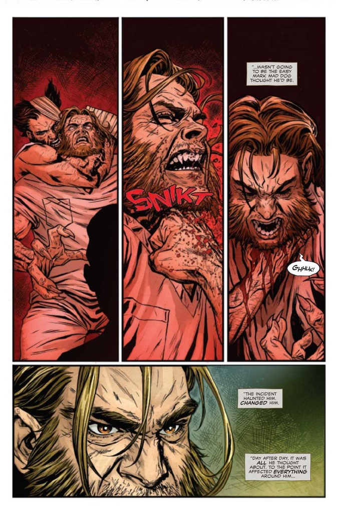 SABRETOOTH THE DEAD DONT TALK #1 (OF 5) DAVIDE PARATORE VAR