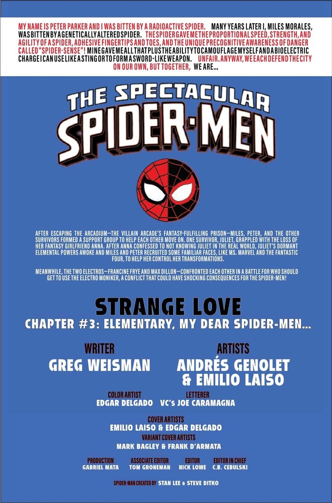 THE SPECTACULAR SPIDER-MEN #10 TBD ARTIST VAR