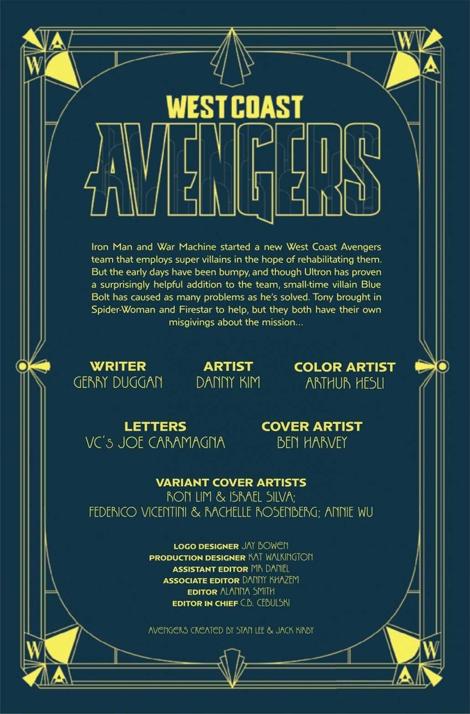 WEST COAST AVENGERS #2 TBD ARTIST STORMBREAKERS VAR