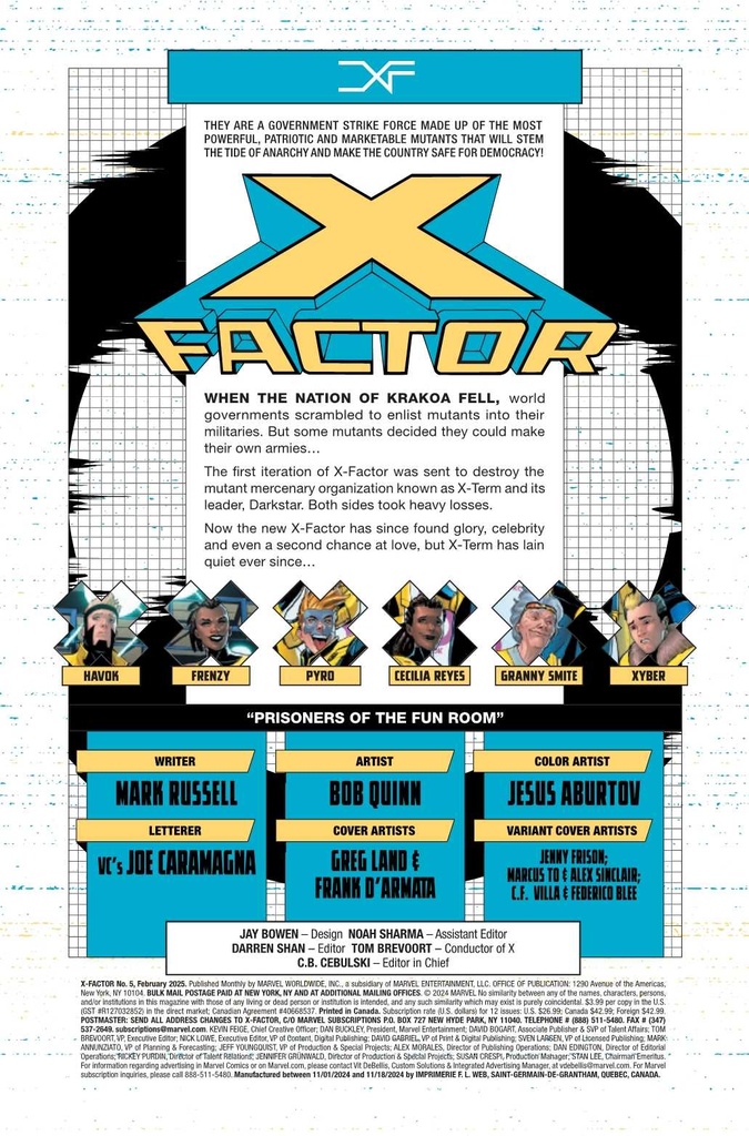X-FACTOR #5 TBD ARTIST STORMBREAKERS VAR