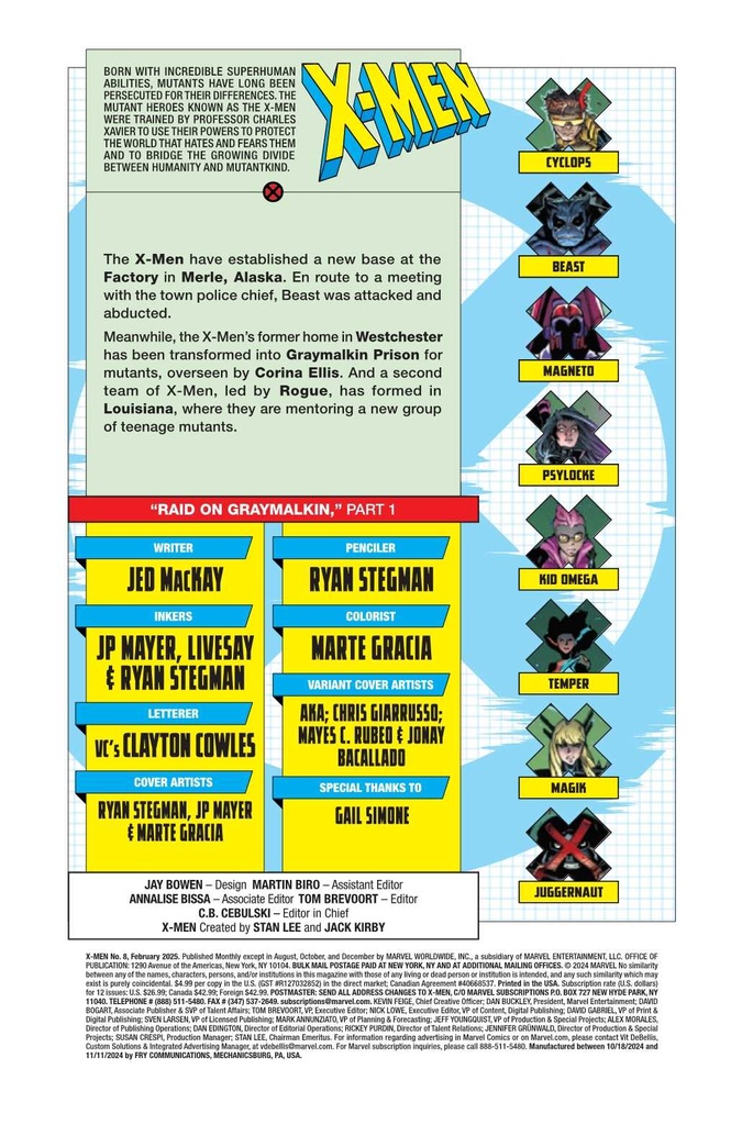 X-MEN #8 CHRIS GIARRUSSO CROSSOVER CONNECT VAR