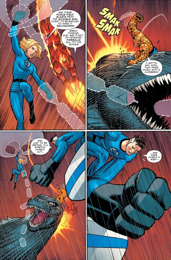GODZILLA VS FANTASTIC FOUR #1 LEINIL YU WRAPAROUND VAR