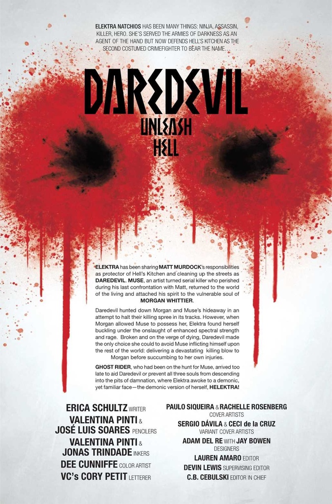 DAREDEVIL UNLEASH HELL RED BAND #4 (OF 5) DAVILA VAR (POLYBAG)