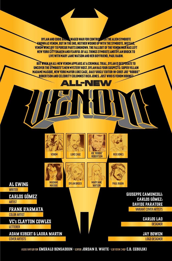 ALL NEW VENOM #2 GIUSEPPE CAMUNCOLI CONNECT VAR
