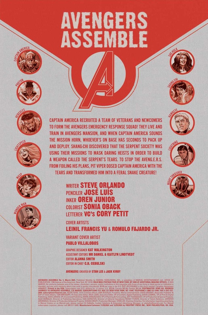 AVENGERS ASSEMBLE #5 (OF 5)