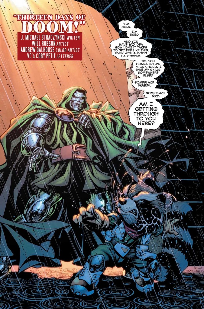 DOCTOR DOOM & ROCKET RACCOON #1 LEINIL YU PROMO VAR