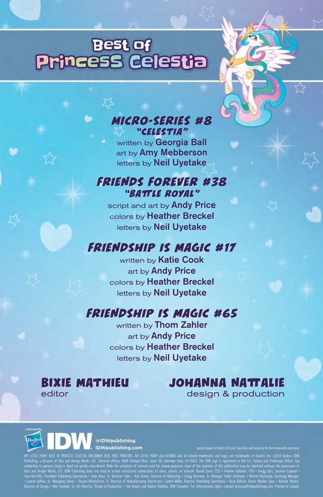 MLP BEST OF PRINCESS CELESTIA ONESHOT #1