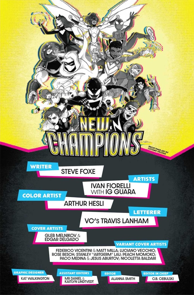 NEW CHAMPIONS #1 TBD ARTIST CHARACTER VAR
