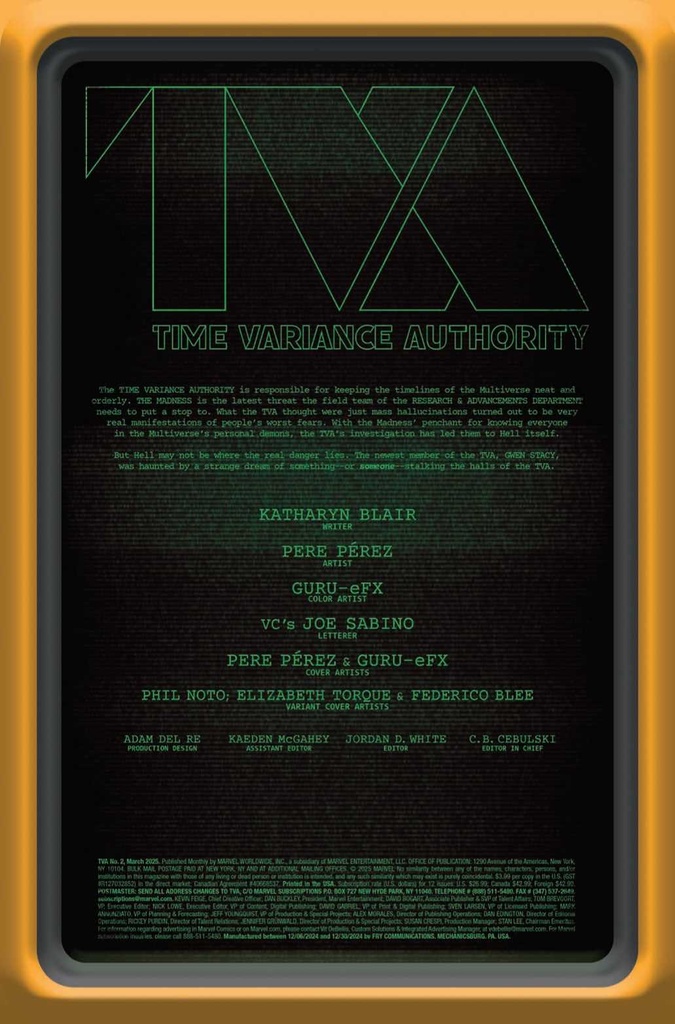 TVA #2 (OF 5) PHIL NOTO VAR