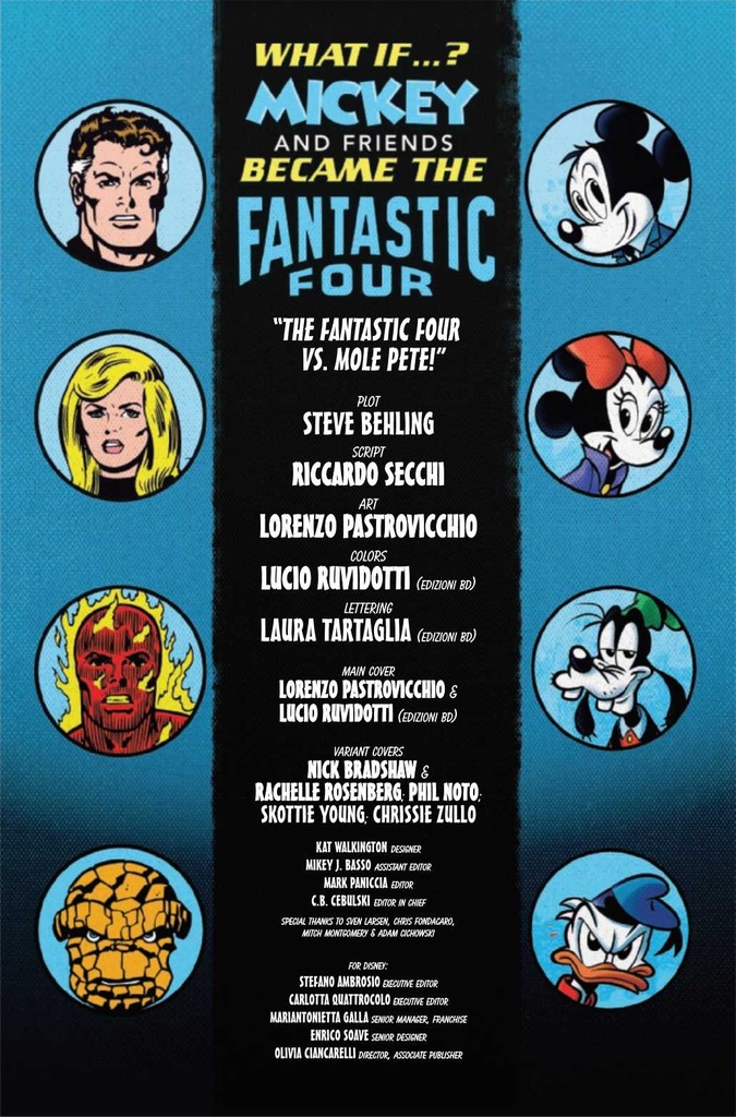WHAT IF MICKEY & FRIENDS BECAME FANTASTIC FOUR #1 YOUNG VAR