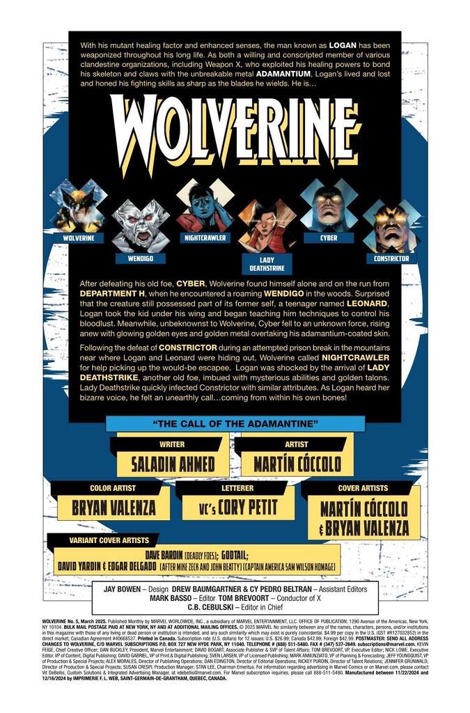 WOLVERINE #5