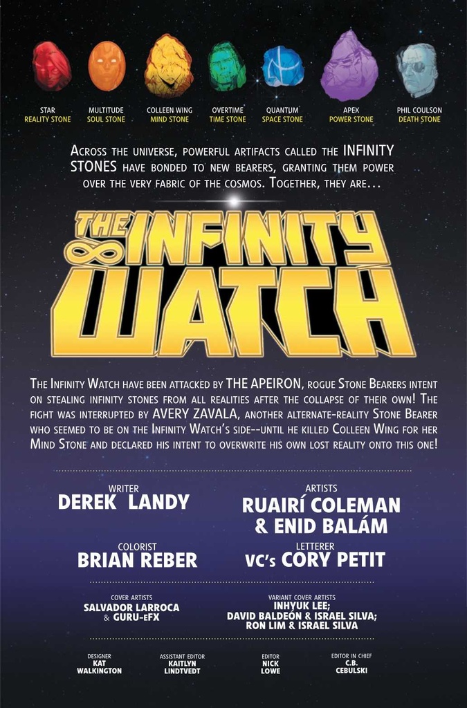 INFINITY WATCH #2 (OF 5) INHYUK LEE CHARACTER VAR