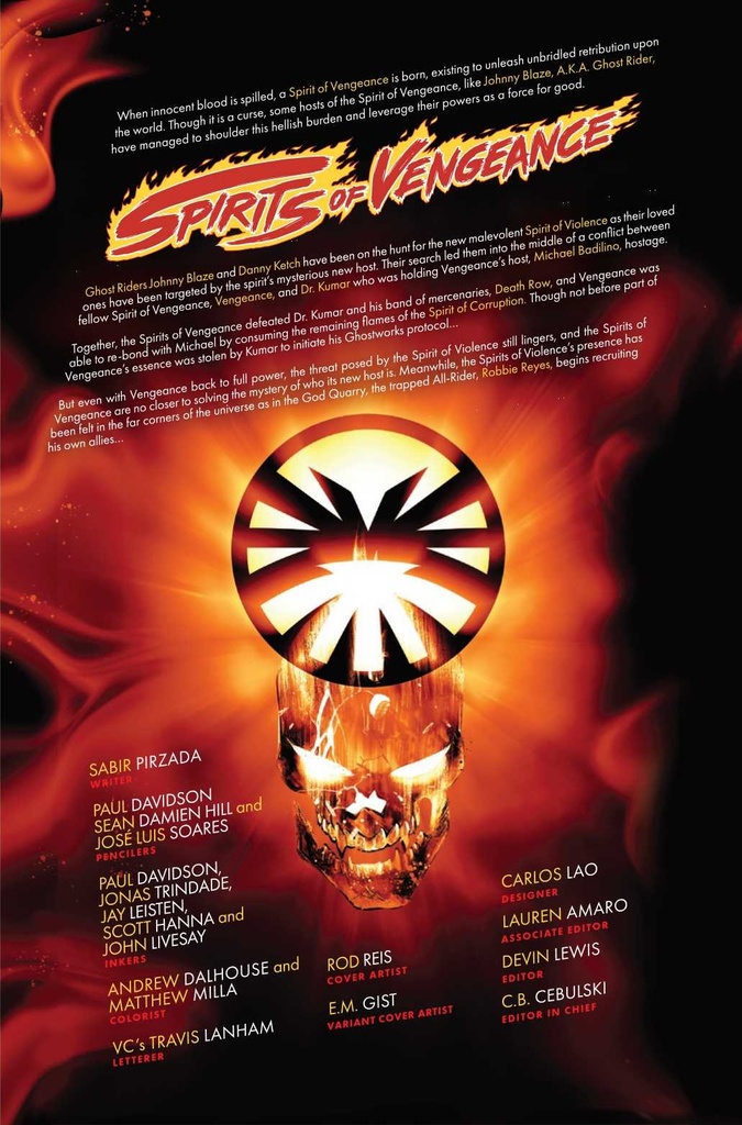 SPIRITS OF VENGEANCE #6 TBD ARTIST VAR