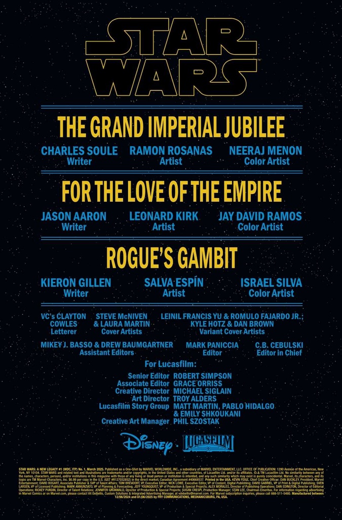 STAR WARS A NEW LEGACY #1