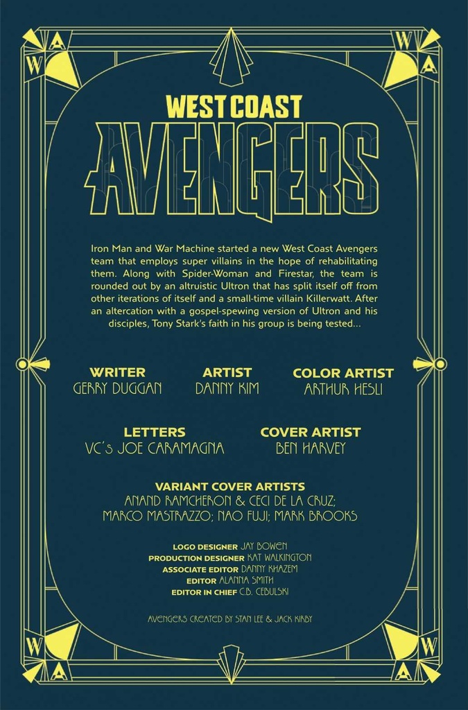 WEST COAST AVENGERS #4 ANAND RAMCHERON VAR