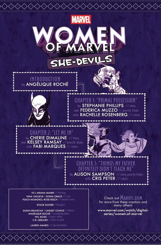 WOMEN OF MARVEL SHE-DEVILS #1 ROSE BESCH VAR