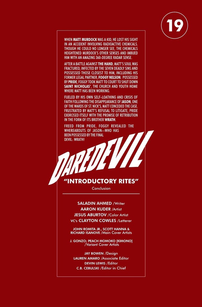 DAREDEVIL #19