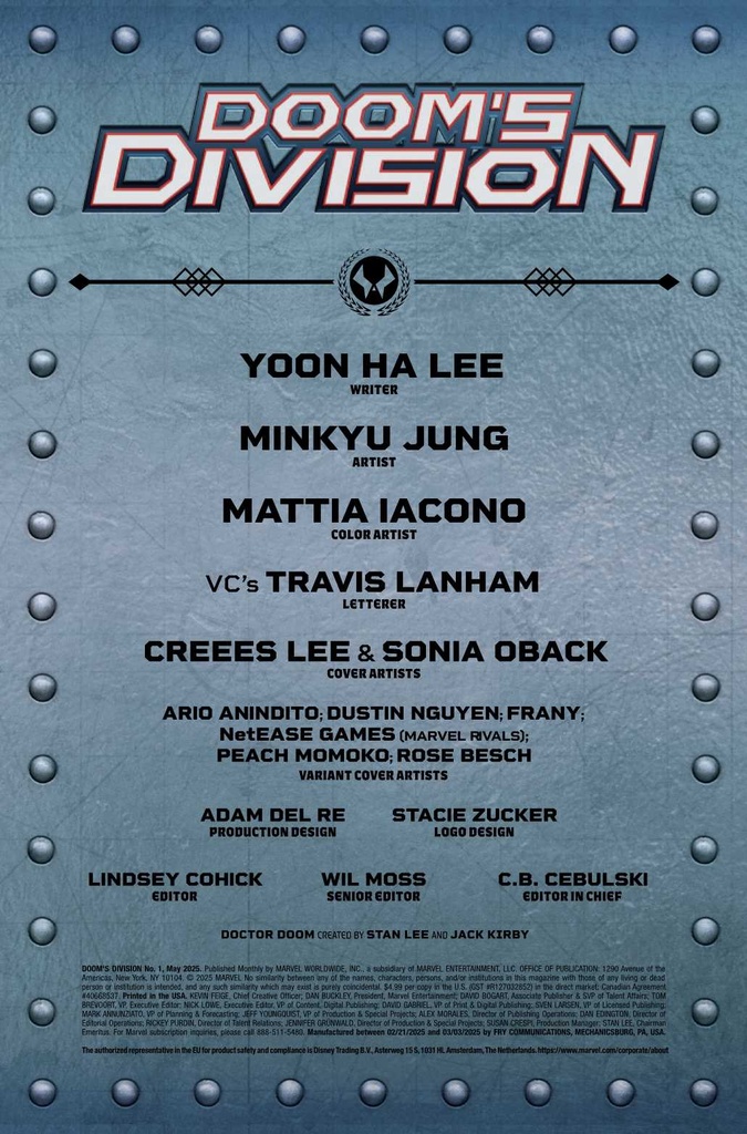 DOOMS DIVISION #1 (OF 5)