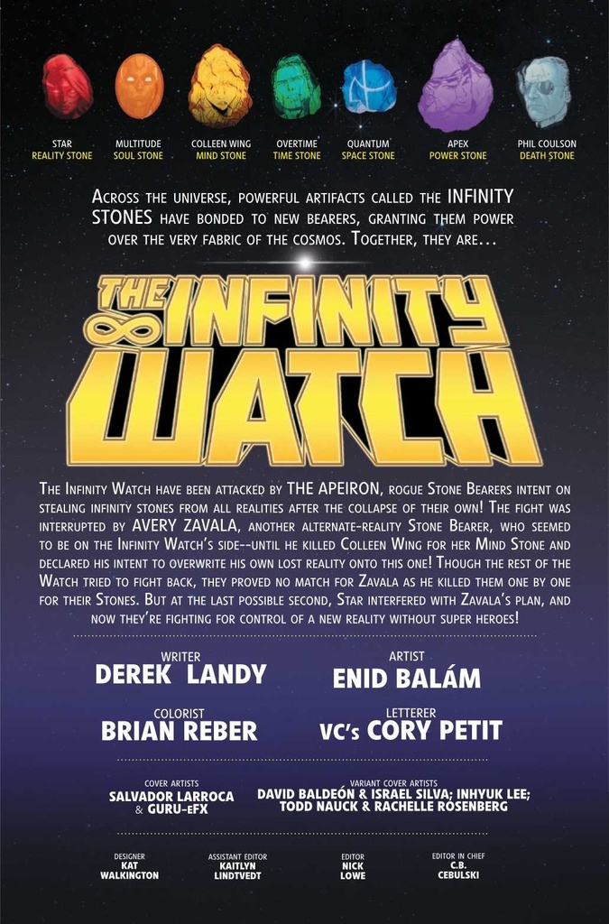 INFINITY WATCH #3 (OF 5) DAVID BALDEON HANDBOOK VAR