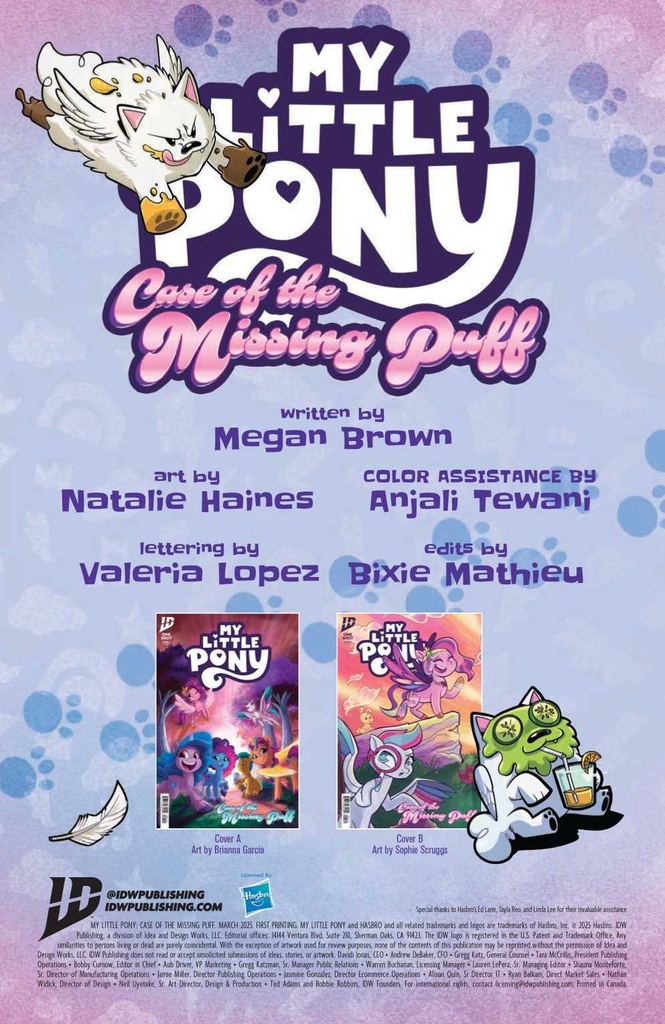 MY LITTLE PONY CASE OF MISSING PUFF #1 CVR B SCRUGGS