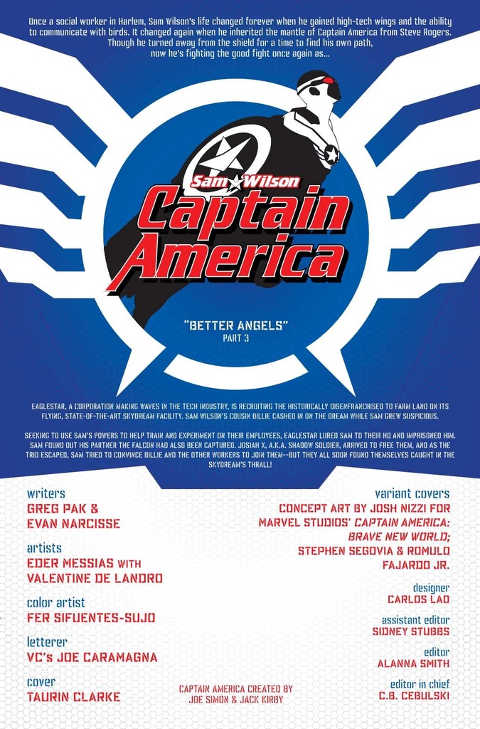 SAM WILSON CAPTAIN AMERICA #3 (OF 5)