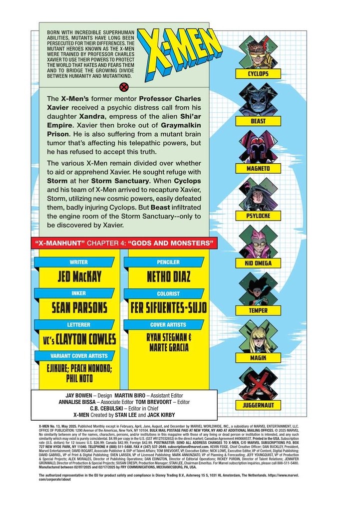 X-MEN #13 PHIL NOTO CONNECT X-MANHUNT VAR