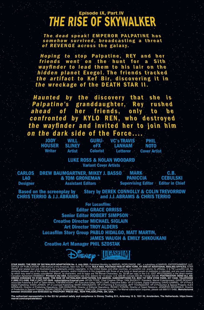 STAR WARS RISE OF SKYWALKER ADAPTATION #4 (OF 5)