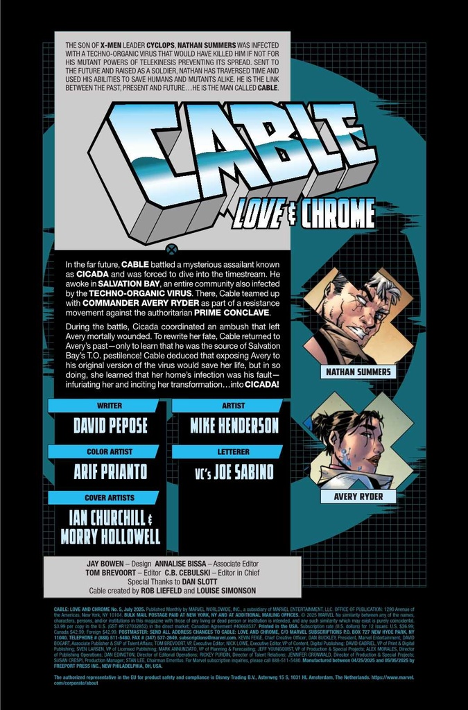 CABLE LOVE AND CHROME #5 (OF 5)