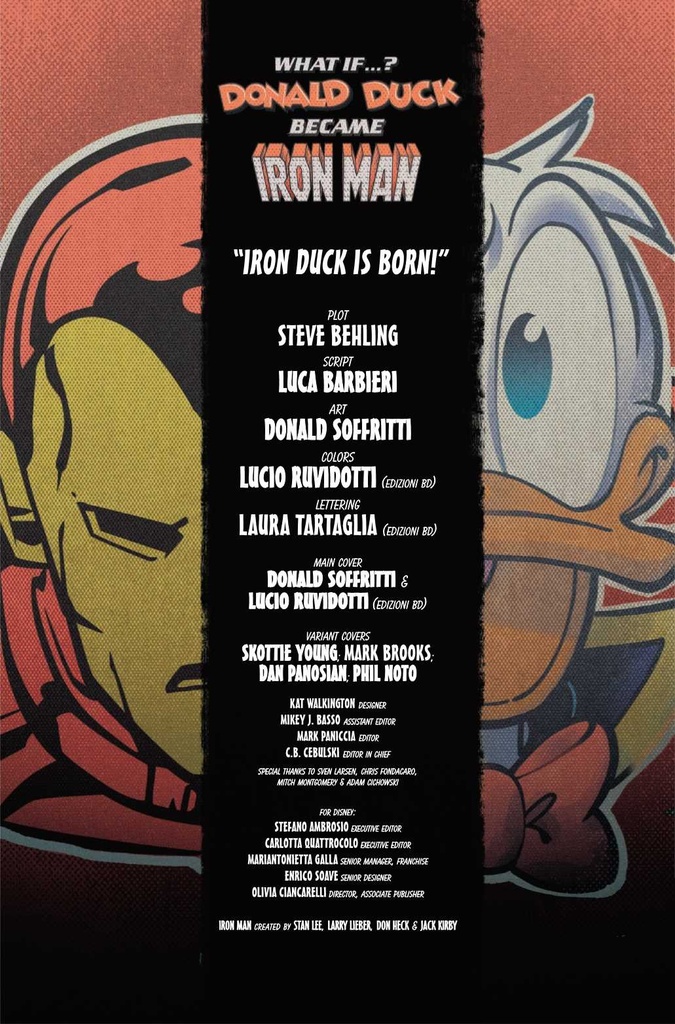 WHAT IF DONALD DUCK BECAME IRON MAN #1 GOOFY IRON MAN VAR