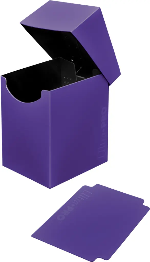 Ultra Pro - 100+ Eclipse Pro Deck Box (Royal Purple, Open)