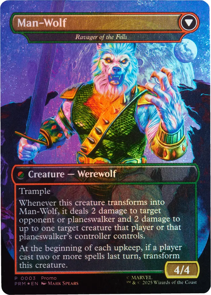 Marvel Legends/Magic: The Gathering - Man-Wolf Action Figure w/ Card (3)