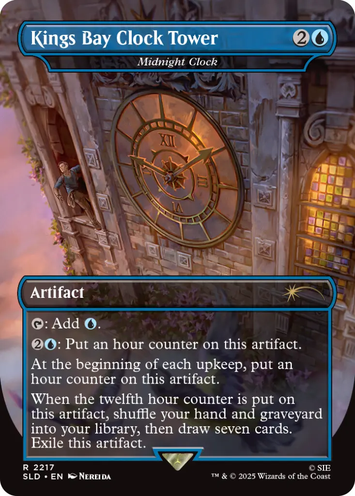 Magic: The Gathering - Secret Lair x Uncharted (Midnight Clock as “Kings Bay Clock Tower”)