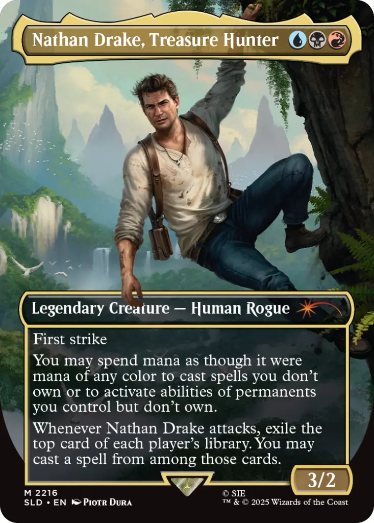 Magic: The Gathering - Secret Lair x Uncharted (Nathan Drake, Treasure Hunter)